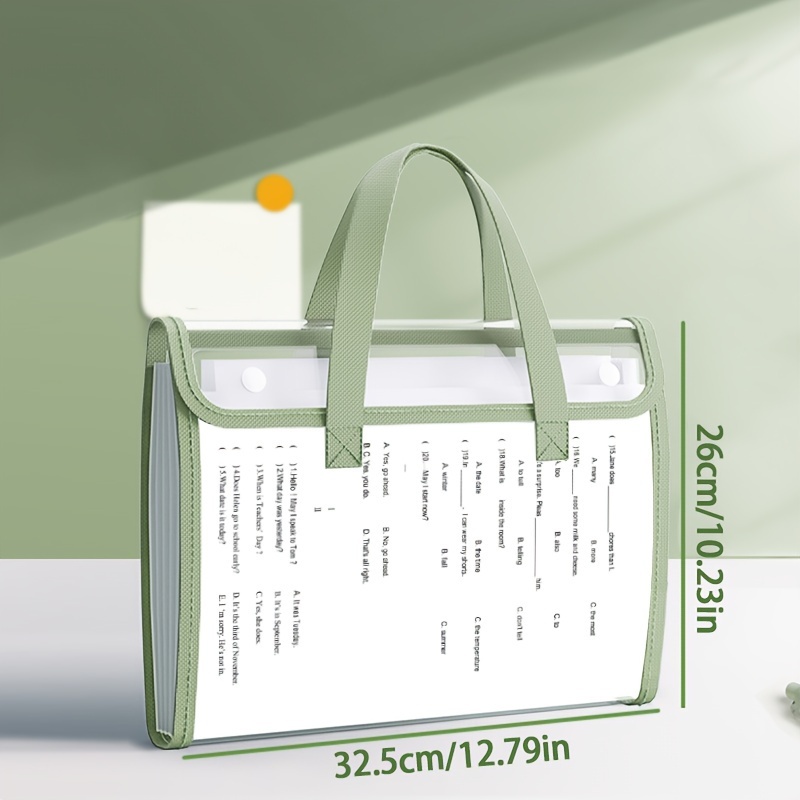 13 pocket expandable reversible file organizer binder with tabs portable document holder for   office in   Product details 4