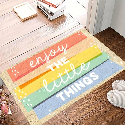 1pc Non-Slip Bathroom Door Mat - Absorbent, Stain-Resistant Entryway Rug with Silicone Grip, Machine Washable, 23.62x15.75 inches Bathroom Rug Bathroom Rug Set