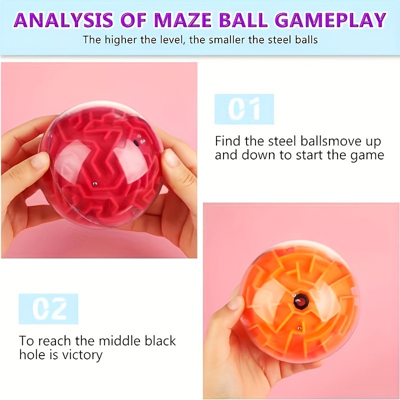 3D Puzzle Maze Ball, Intelligence Puzzle Game