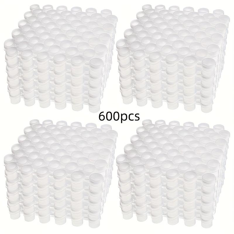 TEMU 600pcs 2ml/0.07oz Paint Cans | 6 Empty Paint Boxes, Handmade, School Art Festival Project, Paint Palettes, Plastic Material