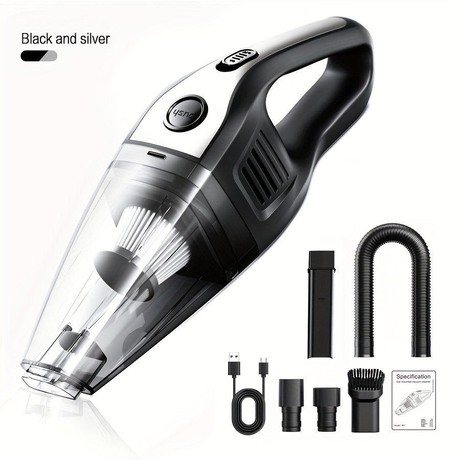 Powerful 5000pa Cordless Handheld Car Vacuum Cleaner with USB Charging for Cars, Homes, and Pet Hair Removal