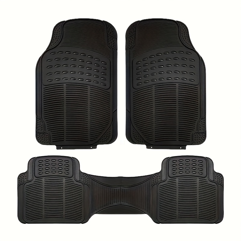 TEMU 3pcs Durable Car Floor Mats, Durable Pvc Non-slip And Easy To Clean, Universal Car Mats For Sedans And Suvs, Universal Design