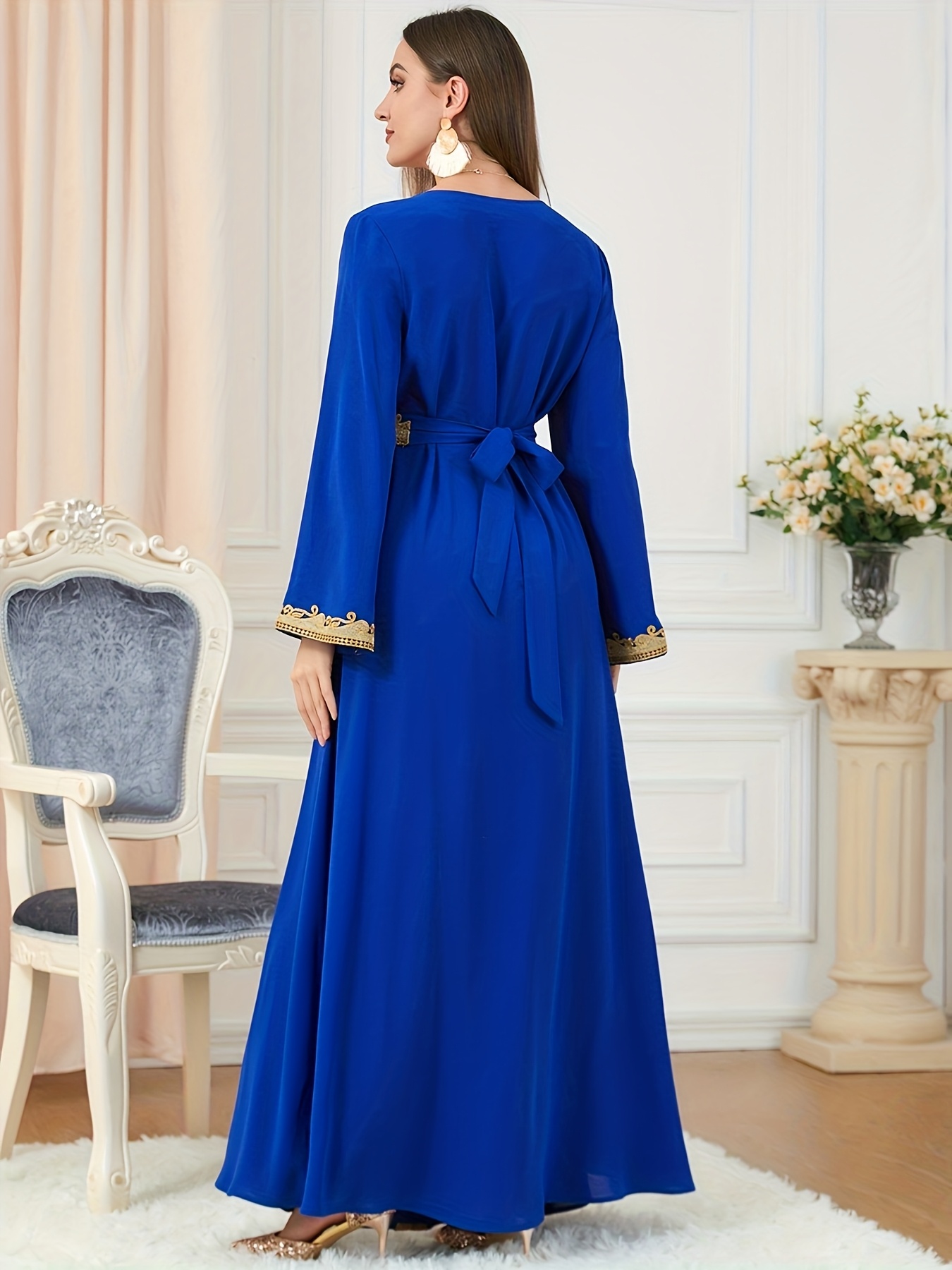 special muslim islamic evening dress v neck - Temu Mauritius