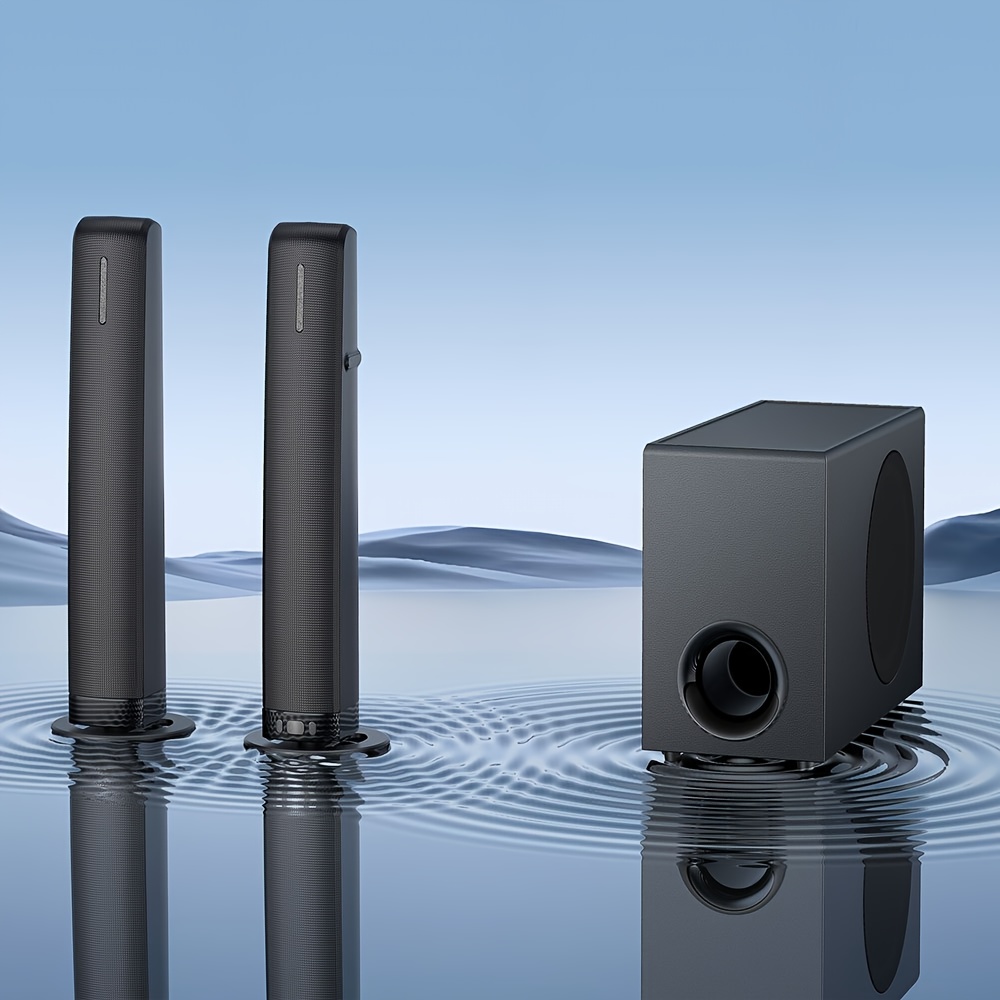 Sound Bar with Subwoofer, Adjustable Deep Bass & Volume Boost
