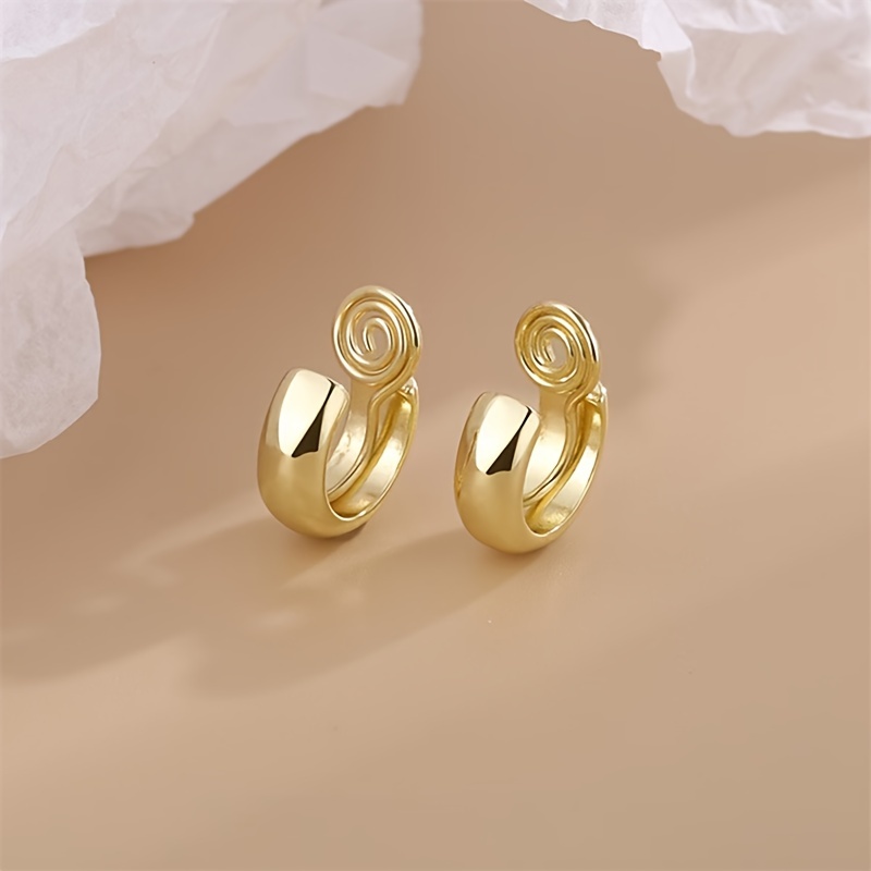 Boucles D'oreilles Cristal Signées DAUM France - Métal Doré Clips - Occasion