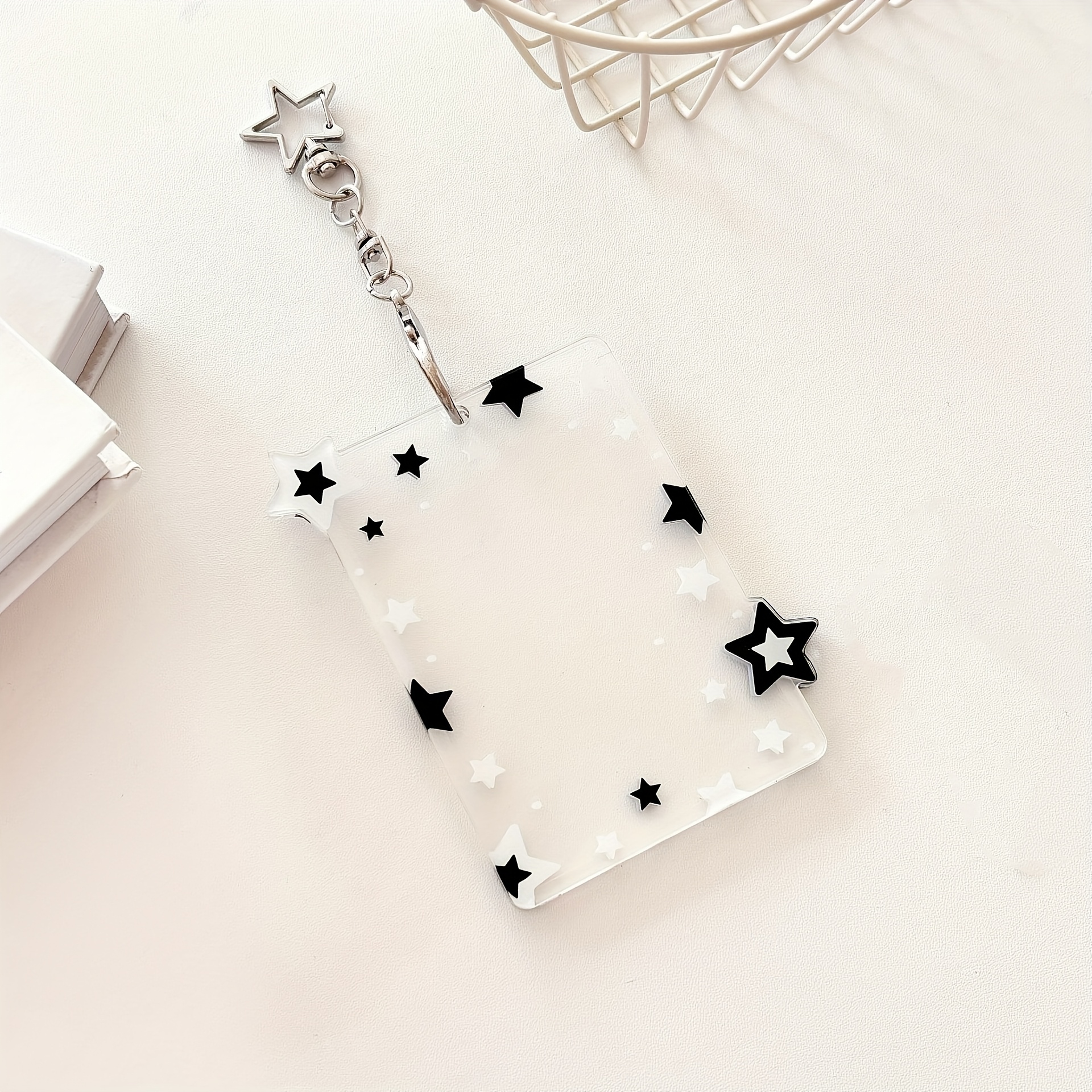 E-shop Bunte Stern-Jagd-Stern Drei-Zoll Kleine Kartenhalterung - Sofort Fotoalbum, Studentenausweis, Buskarten-Anhänger mit einzigartigem Design und