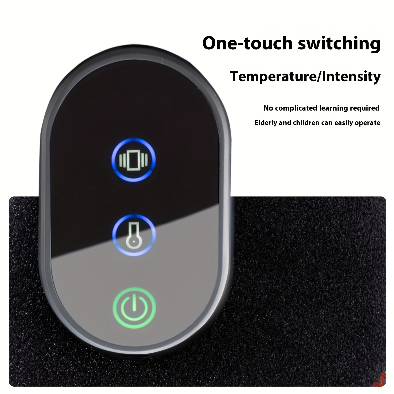 Certified Foot Massager with Three Vibration Modes, a Wireless Portable 3-In-1 Device, Featuring Heated Ankle Wraps, Three Settings, And Three Heat Levels 4 Certified Foot Massager with Three Vibration Modes, a Wireless Portable 3-In-1 Device, Featuring Heated Ankle Wraps, Three Settings, And Three Heat Levels - Image 4