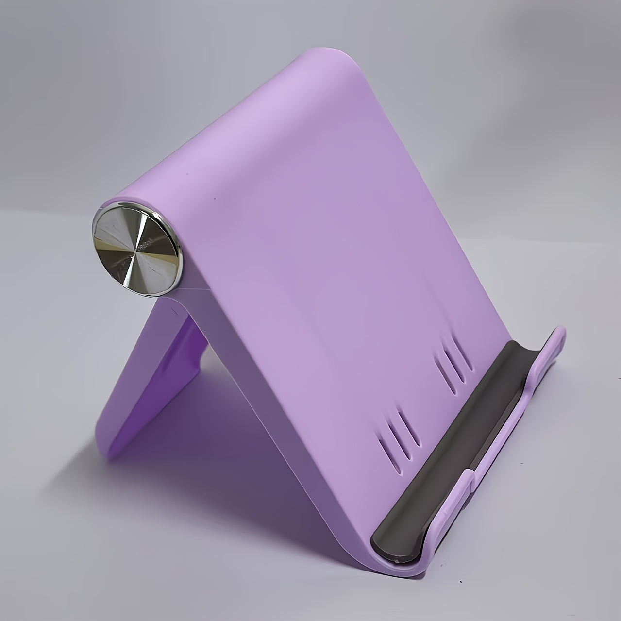 TEMU Soporte de teléfono portátil y plegable, soporte de escritorio para smartphones y tabletas, diseño , fácil de usar, ajustable, material de