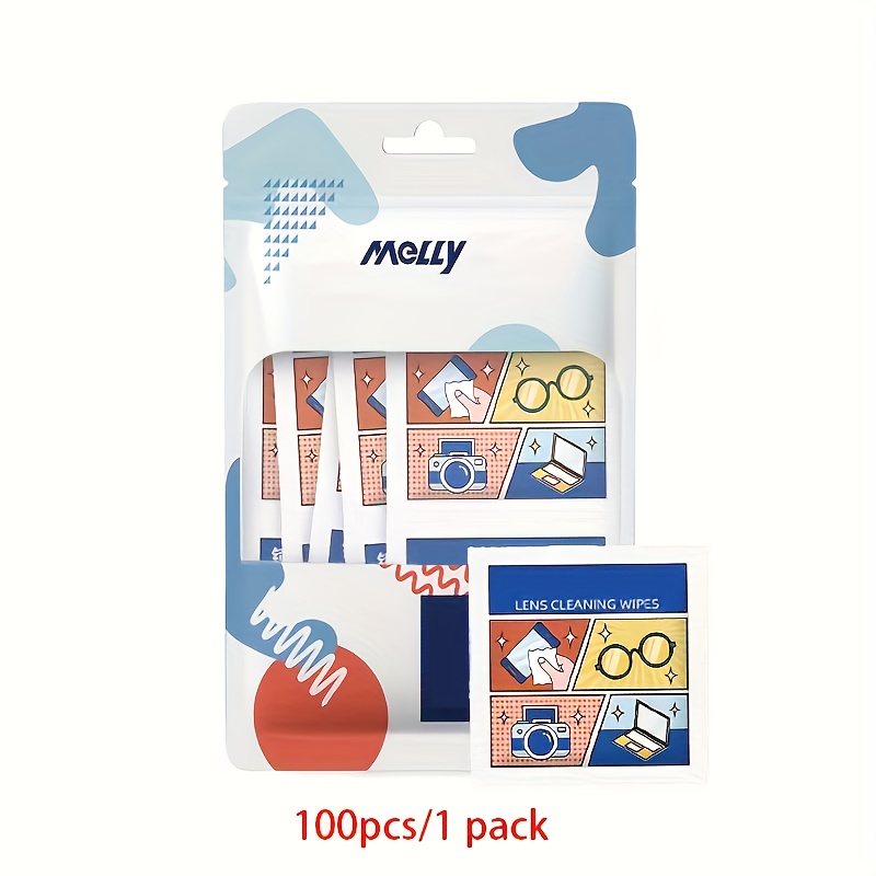 20/100pcs Lens and Lens Cleaning Wipes, Metal Jewelry Wipes, Anti-Fog Glasses Wipes, Mobile Screen and Glasses Cloth Wipes