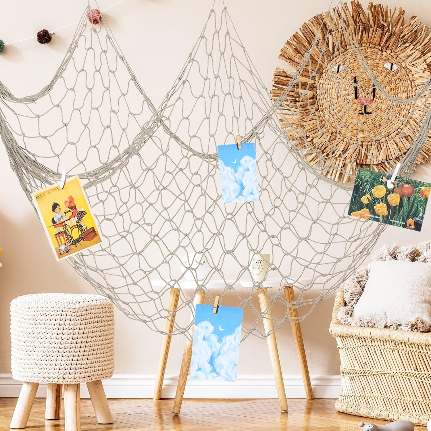 boys room fish.net 2 Pack Fish Net Decorations for Party, Natural Cotton Hawaiian Party Fishing Net Decorative, Nautical Themed Cotton Fishnet Under The Sea Pirate Ocean BeachHalloween Decor Blue : Home & Kitchen 1pc blue fish net decoration