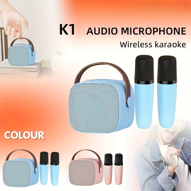 Máquina De Karaoke Mini K12 Con 2 Micrófonos Inalámbricos – RedBil