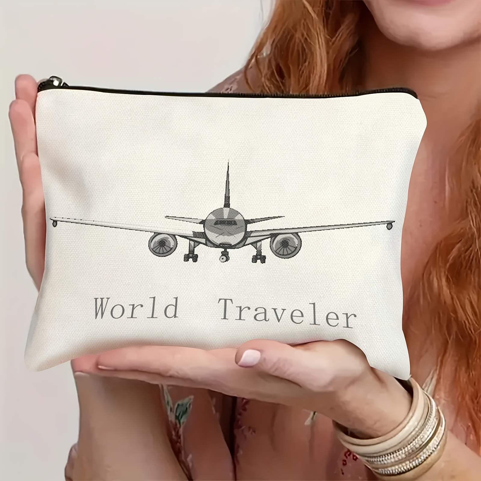 flight traveling makeup bag NISHEL Large Organizer, Double Layer Cosmetic Travel Case this cosmetic travel bag was designed for when your plans are a little up in the air  you never know when youll need a removable standing mirror for an in How to transport your make-up