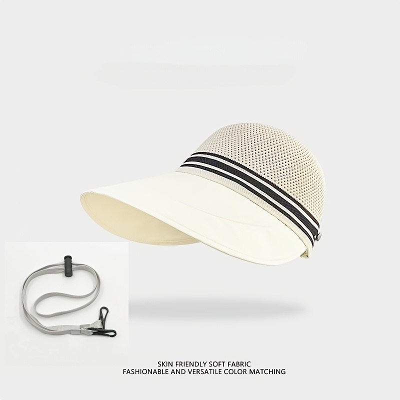 Women' Hat For Outdoor Use, With Openwork And Breathable Design And Windproof String