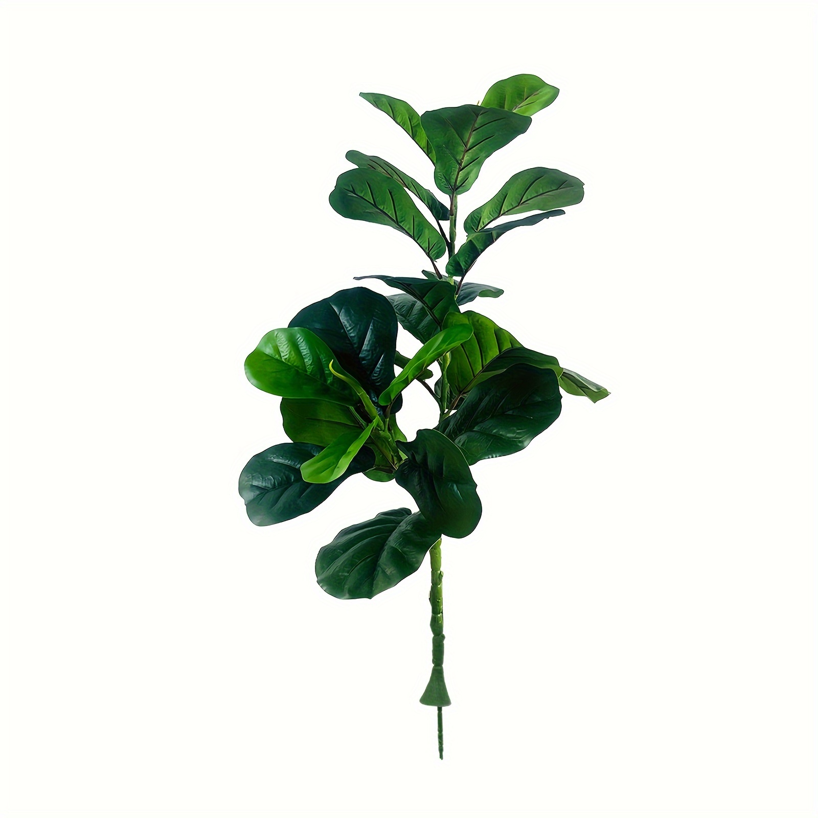 

1pc Artificial Potted Green Plant, Fake Banana Leaves With Stems, Fake Bird Of Paradise Palm Tree, Simulation Tropical Plant Green Flowers, Jungle Beach Party Home Garden Decoration (no Flowerpot)