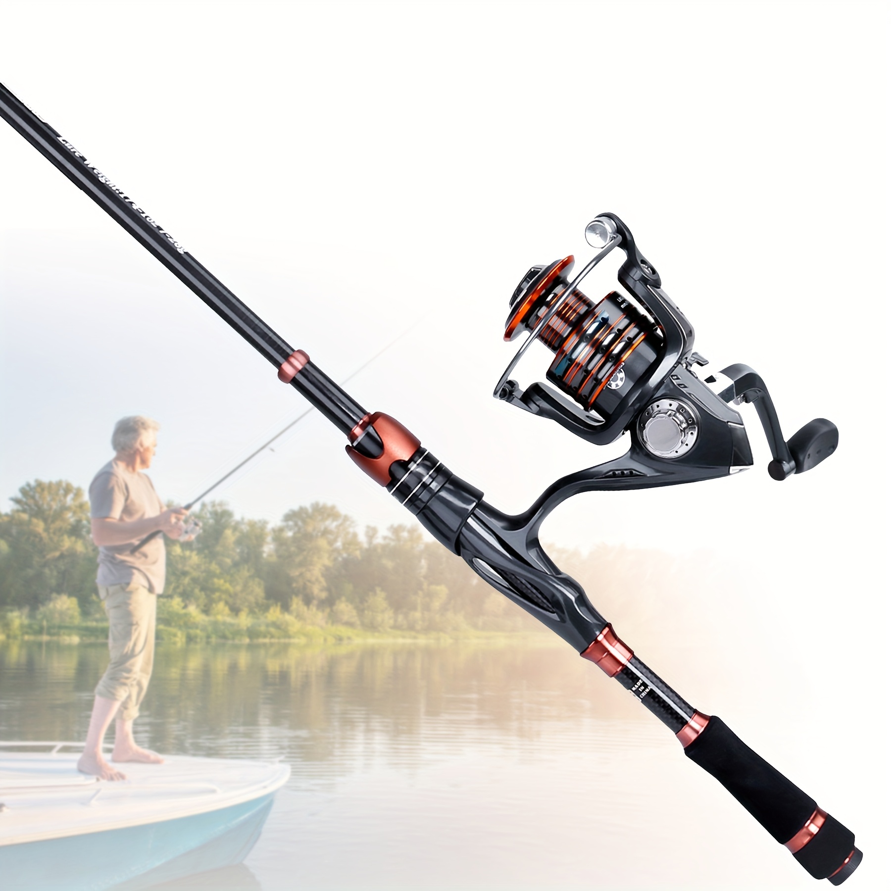 Premium Carbon Matrix Telescopic Fishing Rod and Reel Combo