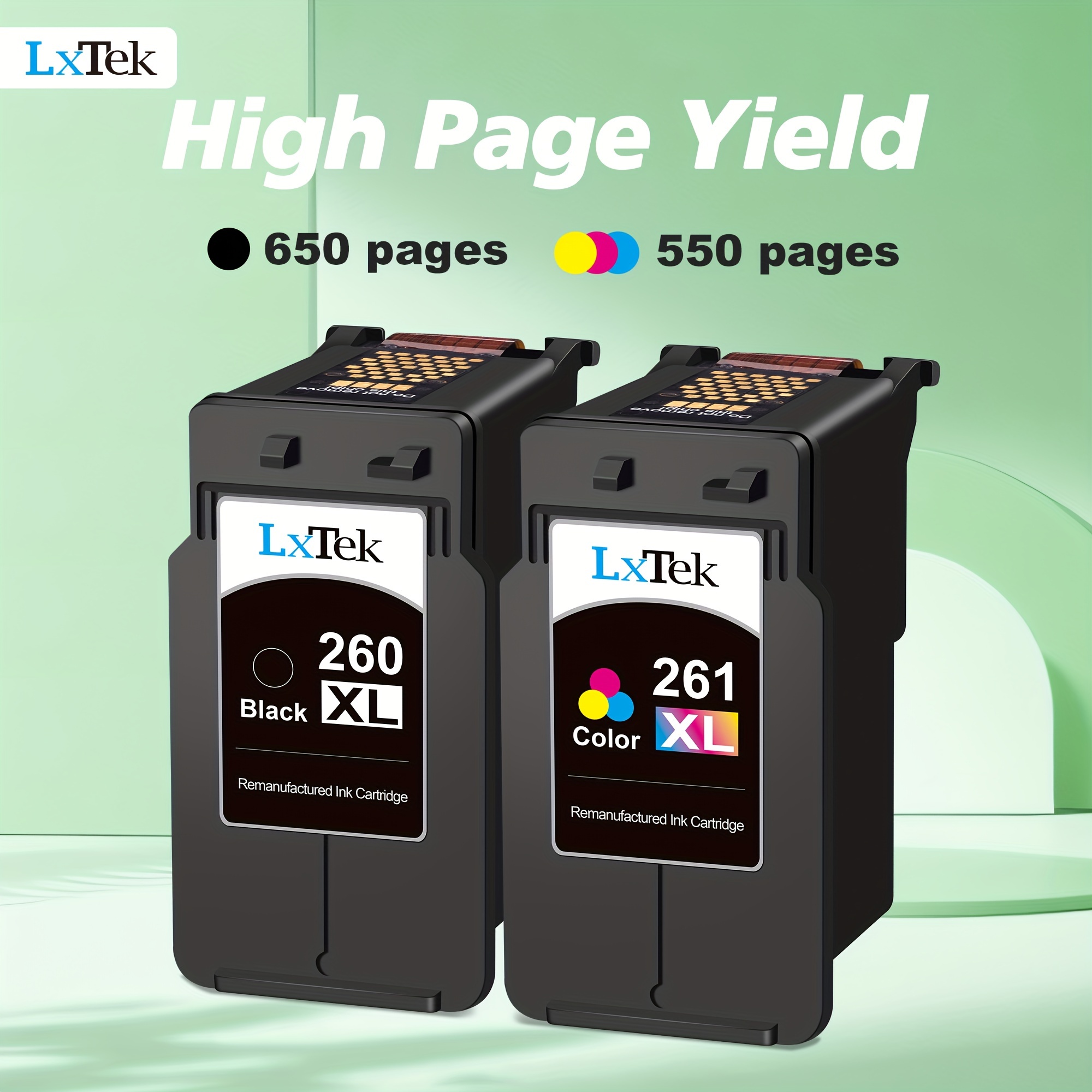 

Pg-260xl/cl-261xl Ink Cartridges For 260xl And 261xl Ink Cartridges Works With Printers Tr7020 Ts6420 Ts5320 Tr7022 Tr7020a Tr6420a Tr7022a, 2 Pack