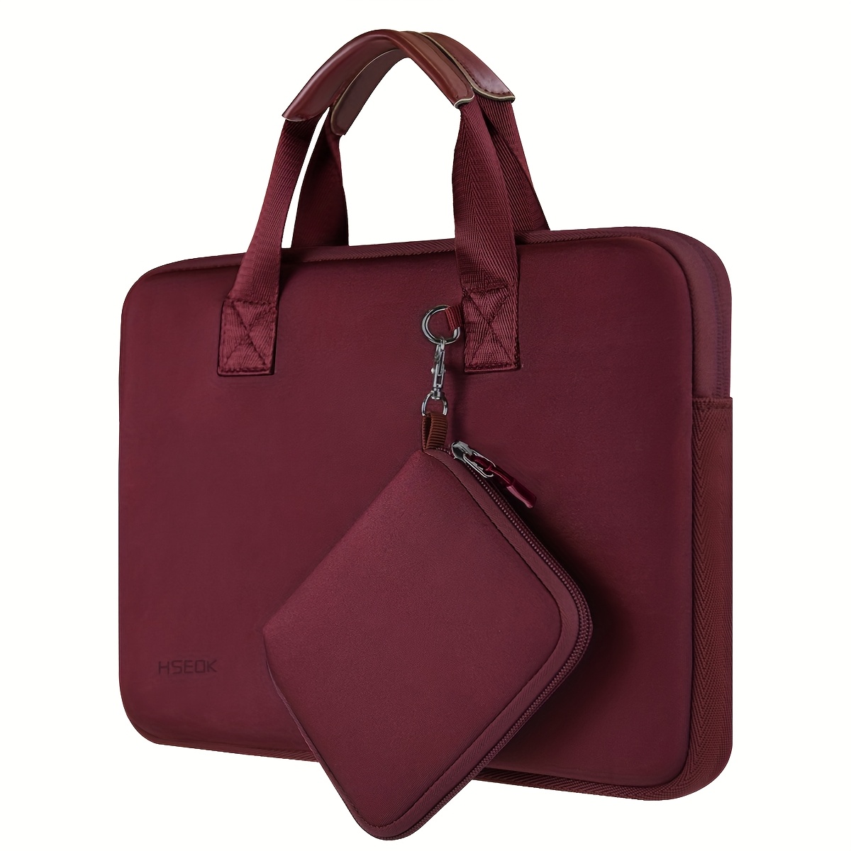 TEMU 1pc 13-13.5 Inch Laptop Sleeve, Elastic Neoprene Protective Case With Handle And Small Storage Pouch