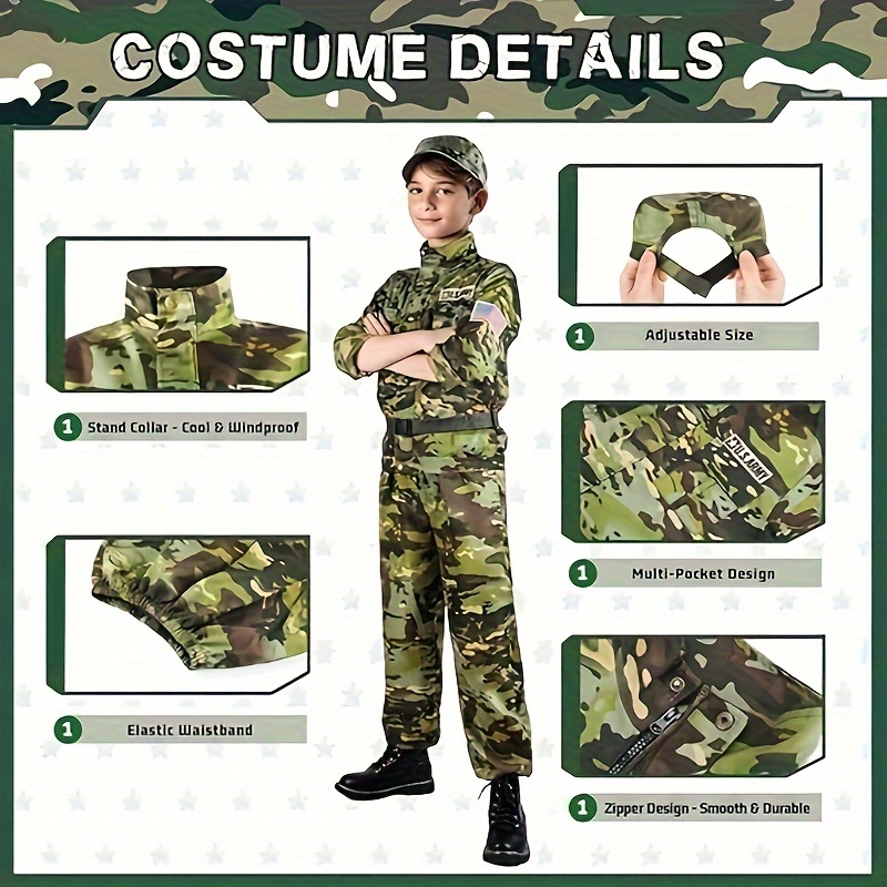 Déguisement Militaire Enfant - Tenue Forces Spéciales Complet