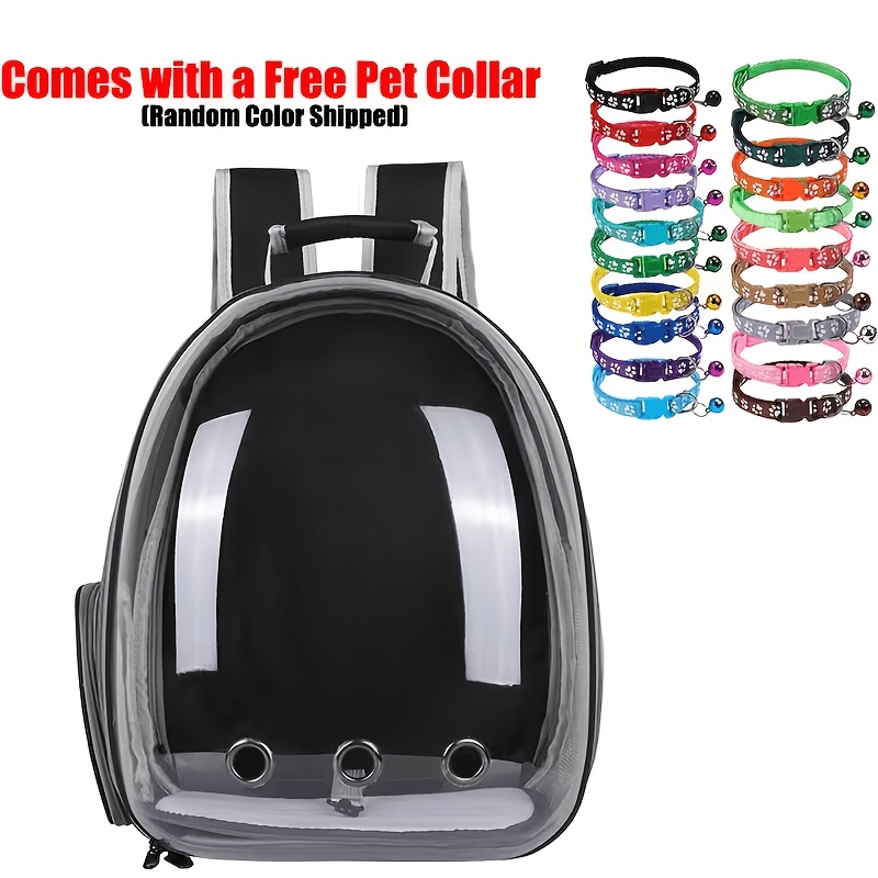 Temu – TEMU Cat Bag, Pet Backpack, Portable, Capsule, Pet Bag For Going Out, Cat Supplies, Breathable Backpack, Random Pet Additions Included