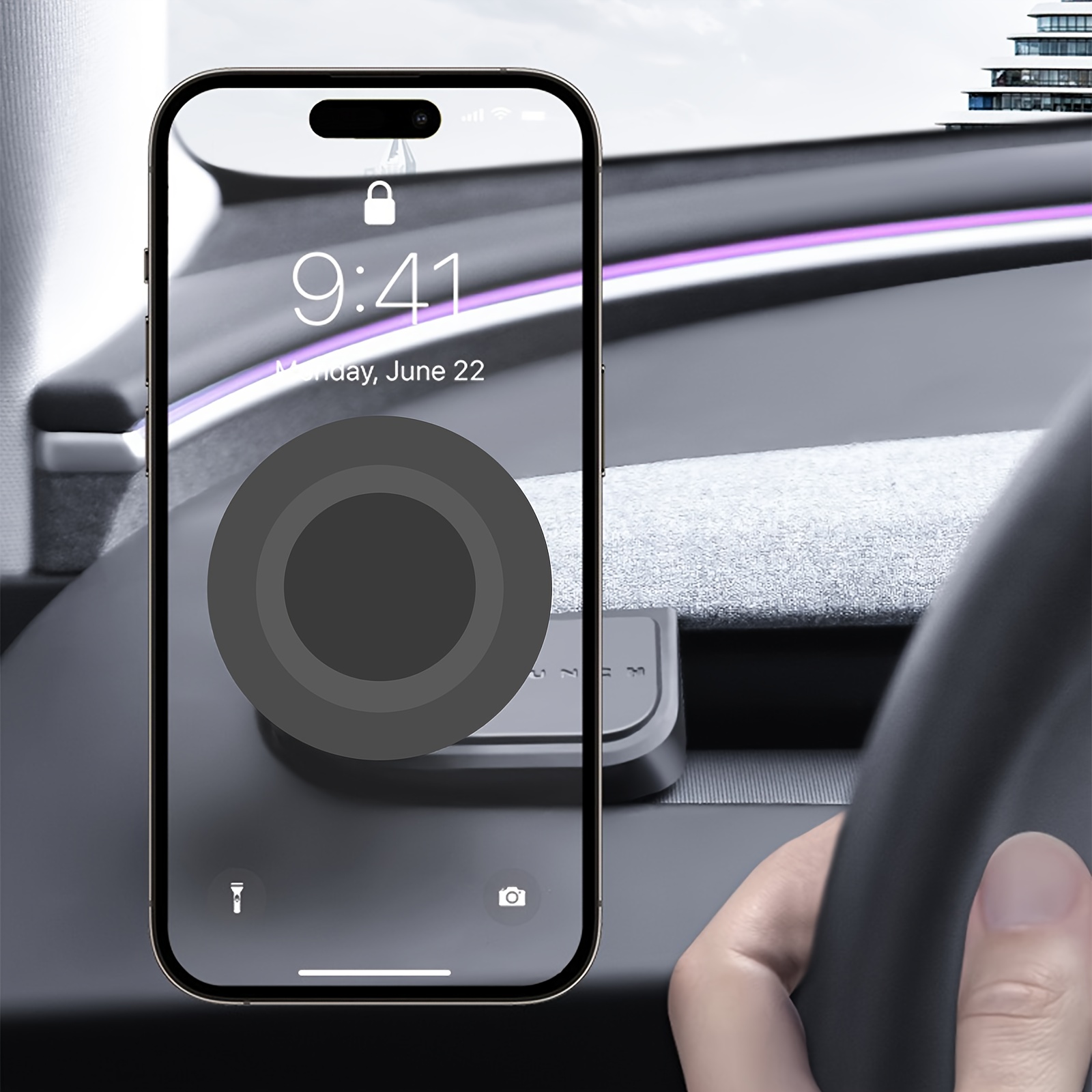 TEMU Car Magnetic Phone Mount ( Left-hand Drive) Compatible For For Model 3 Highland 2024 2025, For 2025 2026, Phone Holder For /3 Additions 2025