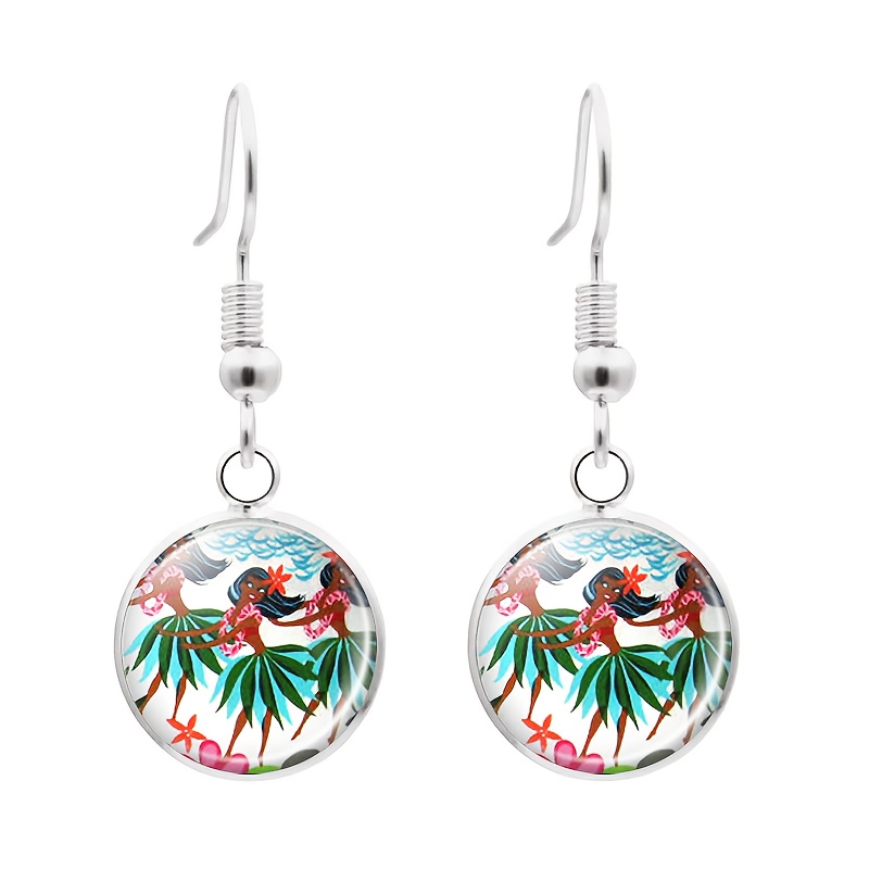 4pc Tropical Style Hawaiian Dancer Decorative Jewellery Set