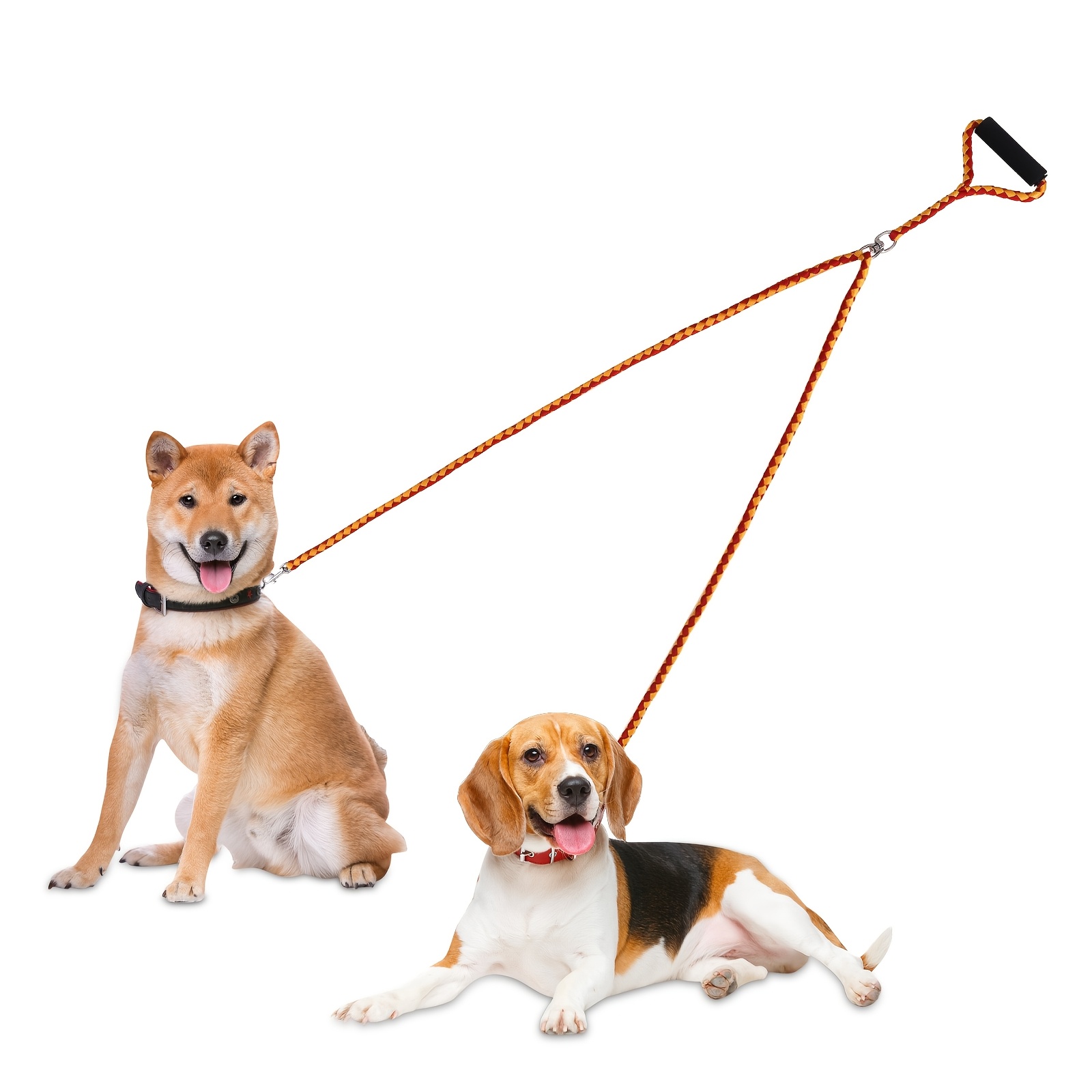 Long Dog Leash, 4.59ft Heavy Duty Heavy Duty Dog Rope Lead With Padded  Handle, Reflective Dog Leash For Small Medium Large Dogs