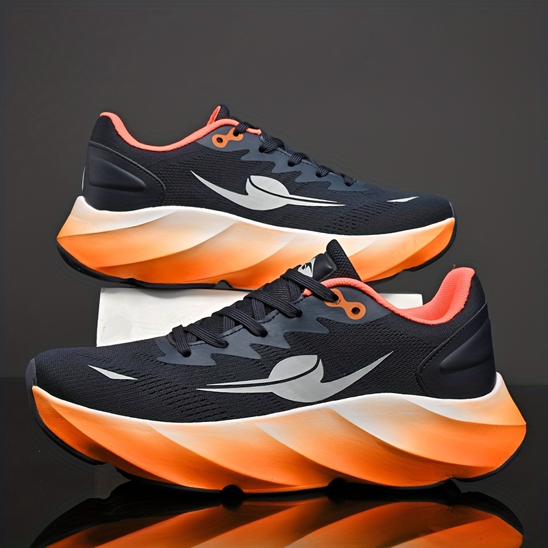 Fashionable Men's Platform Soft Sole Casual Sneakers, Comfortable Outdoor Running Shoes