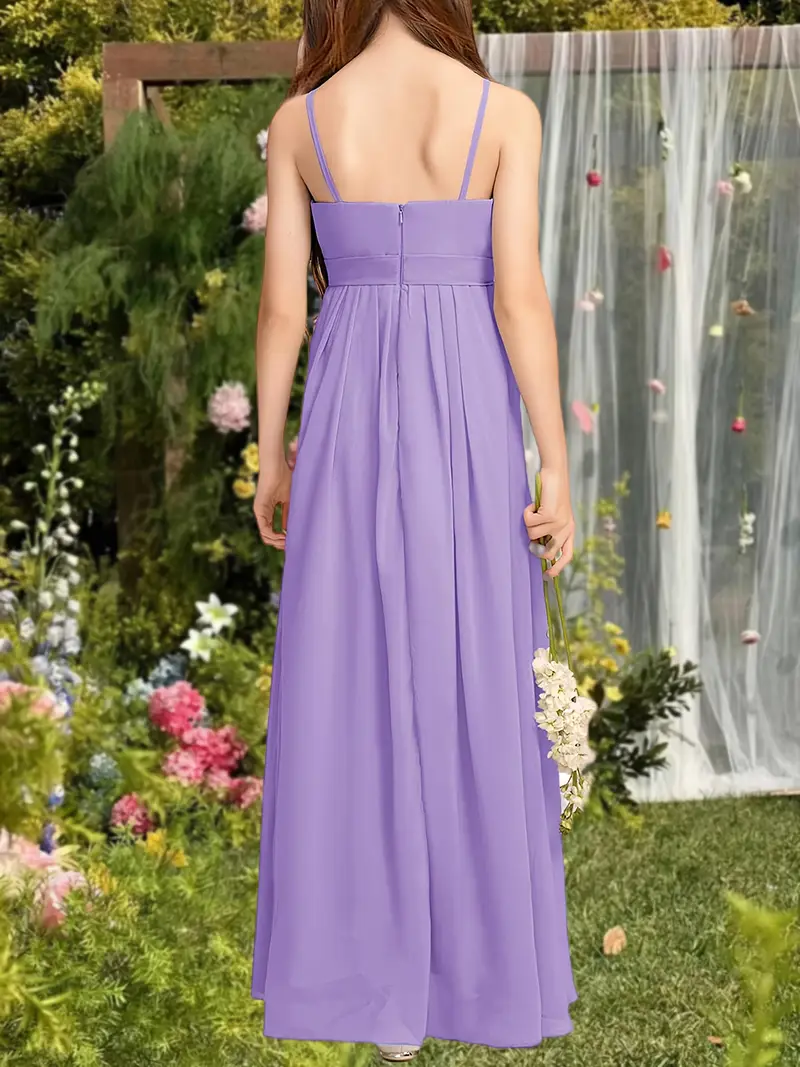 girls formal chiffon dress sleeveless junior bridesmaid - Temu girls formal chiffon dress sleeveless junior bridesmaid - Temu