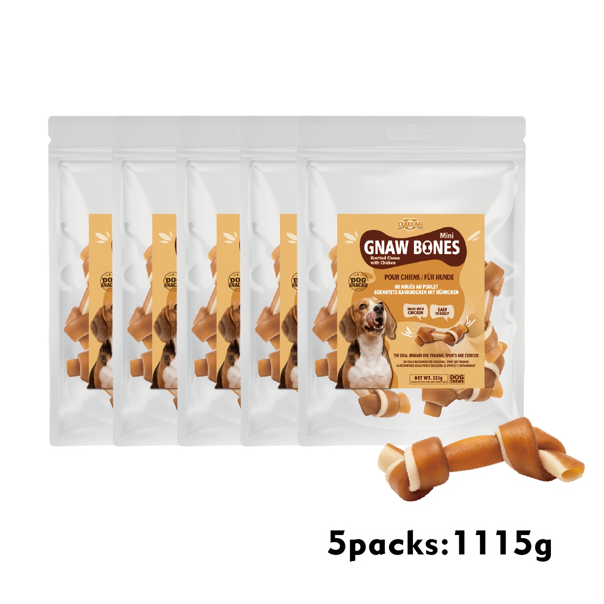 Image of Chews With Real Chicken Inside, Rawhide-free Dog Chew Bones & Daily Snacks, Easy To Treats For Dogs