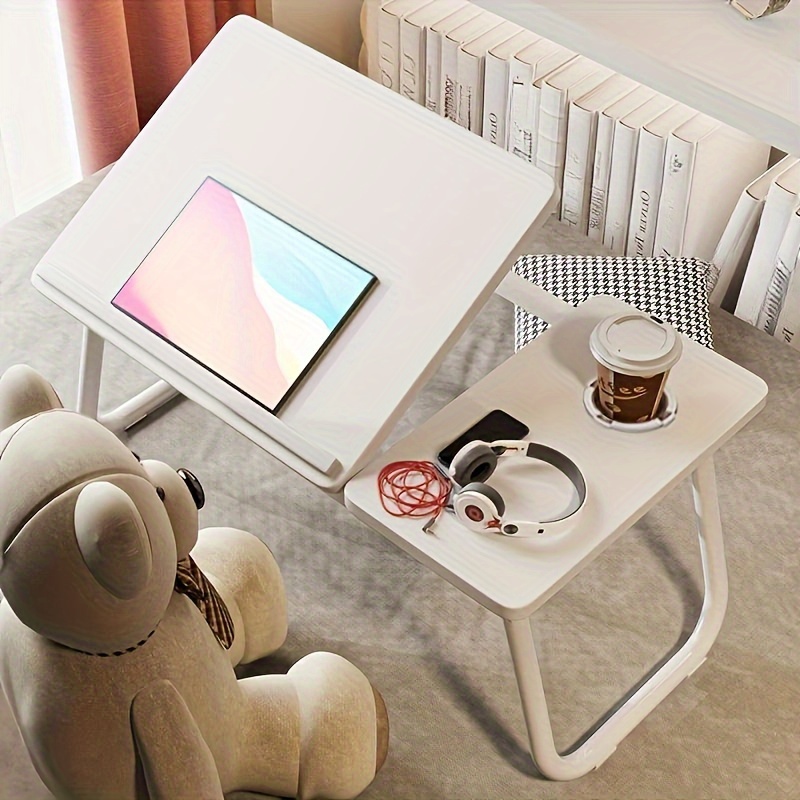 1pc Five speed Adjustable Cup Holder Anti slip Strip folding Study Table Table laptop Table offictable lazy Table bede Lap Desk bed