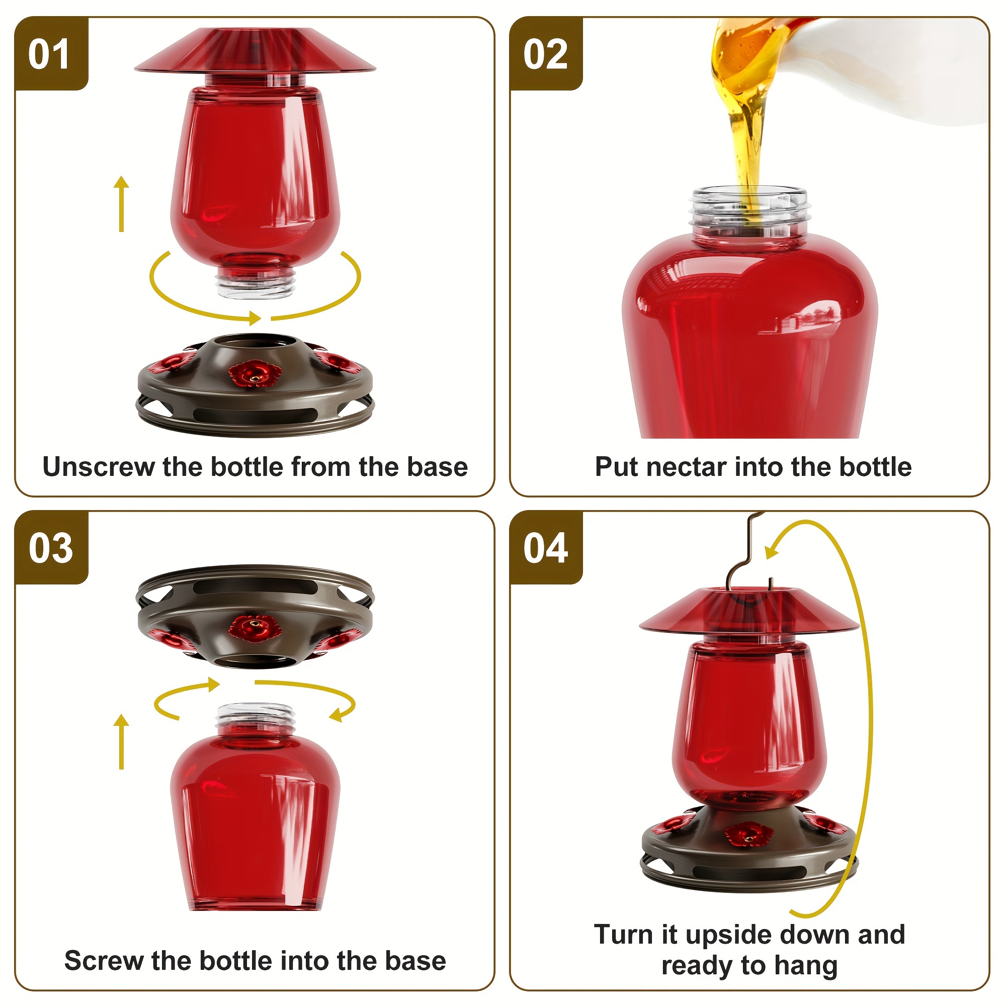 Hummingbird Feeder Feeding Ports