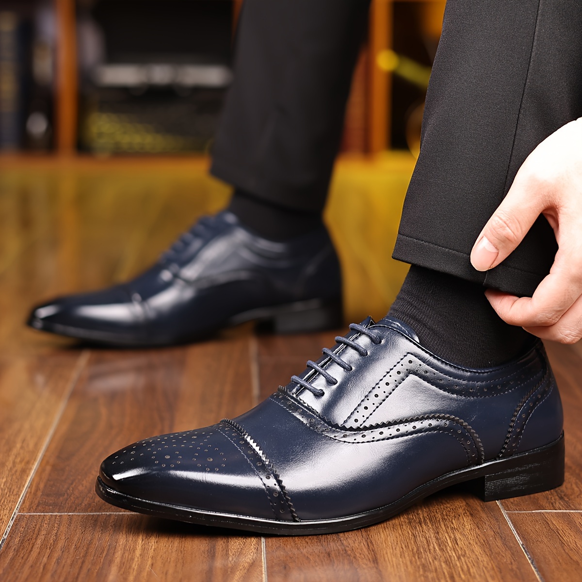 5659 Chaussures de costume uniformes pour hommes