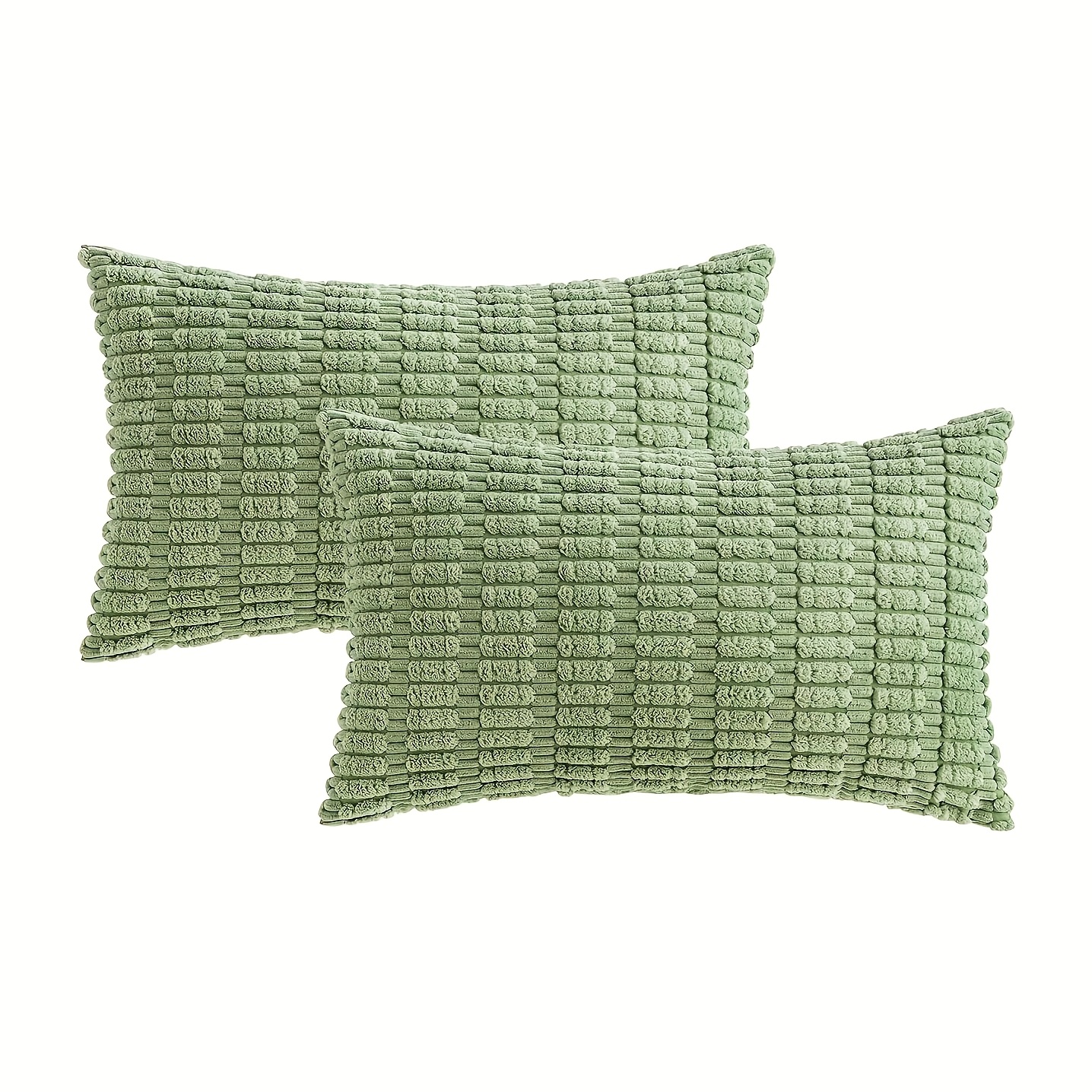 TEMU 2pcs 9-color Optional Double-faced Velvet Material Decorative Lumbar Pillow Covers (pillow Inserts Not Included), 30 X 60cm 12 X 24inch,