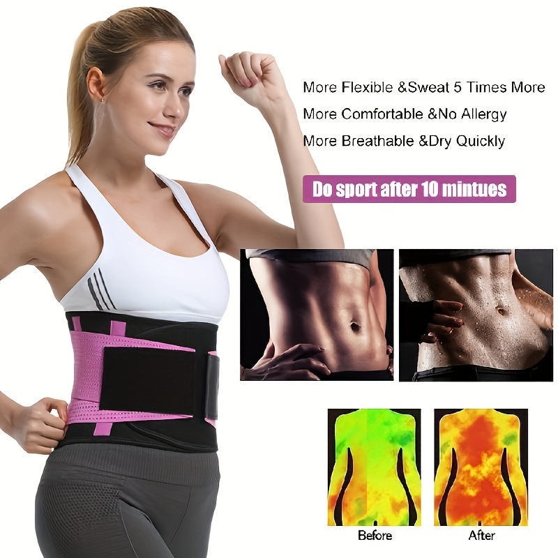 Aolikes Pro Sweat Waist Trimmer Belt Waistband Sports Waist