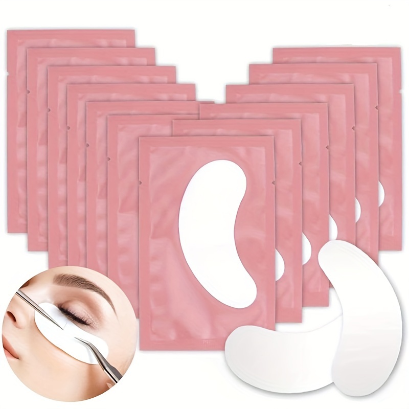 

50pack Under Eye Pads, Lint Free Lash Extension Eye Gel Patches For Eyelash Extension, Eye Beauty Tool