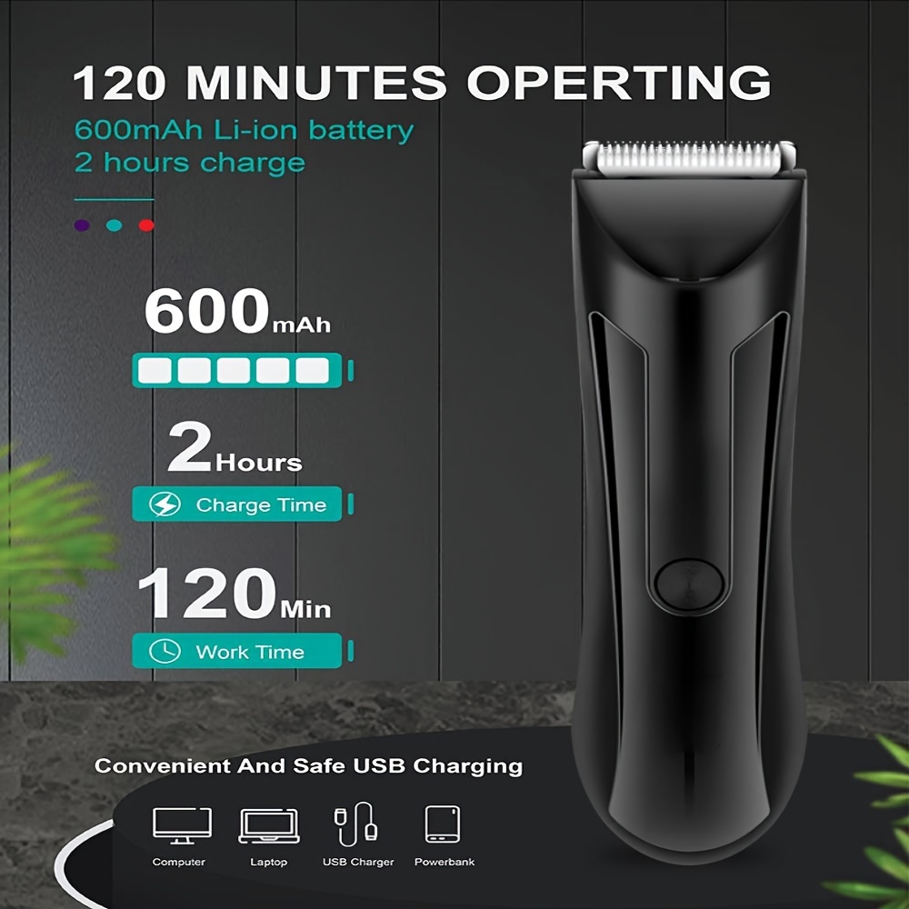 

Hair Clippers For Men Led Display Usb Rechargeable Hair Trimmer Barber Clipper With 4 Guide Combs