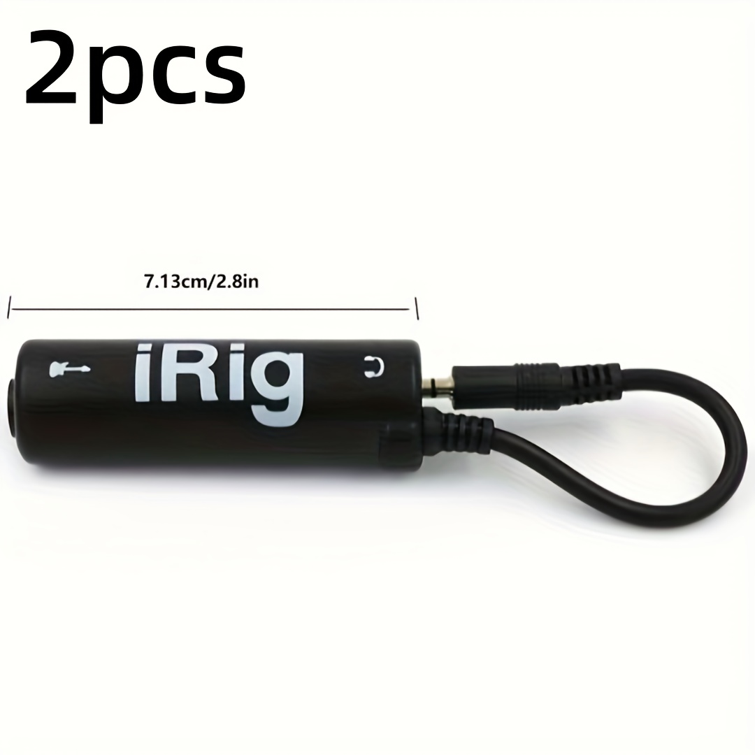 TEMU Audio Guitar Interface Amp I-rig Converter Replace Guitar For Mobile Guitar Audio Interface Mobile Tuner Lightweight Audio Adapter For