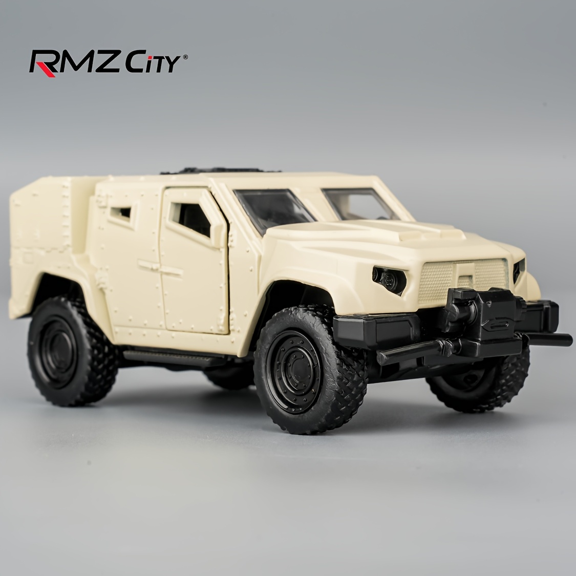 RIMZCITY 1/36 Scale JLTV Armored Car Police Car Model, Zinc Alloy Die-Cast Pull BackVehicles Kid Toys For Boy Girl Gift (Black)