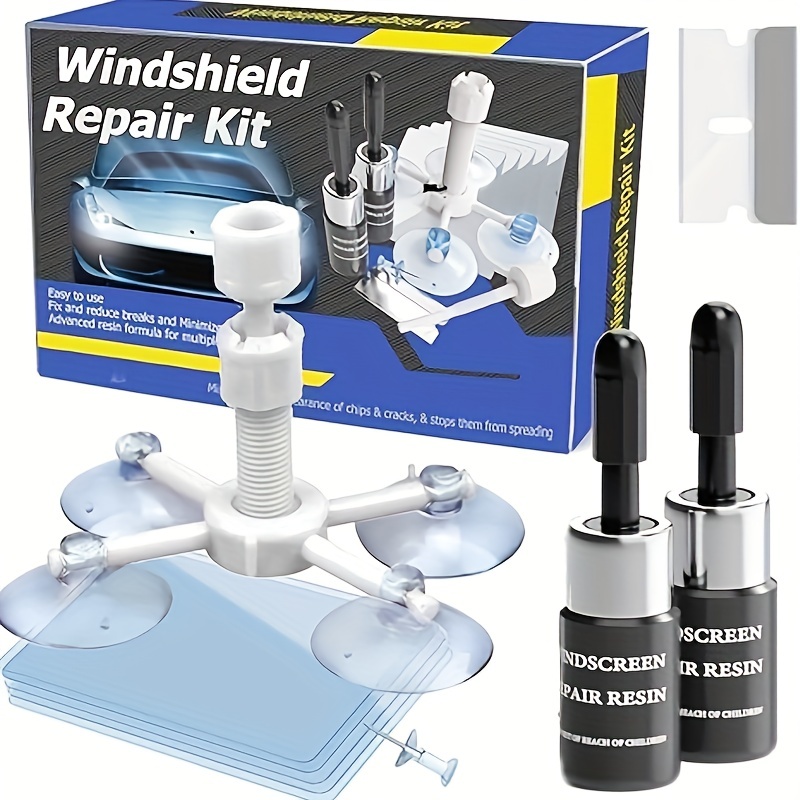 

Windshield Repair Kit, Glass Repair Kit, Automotive Glass Nano Fluid Glass Repair Kit For Chips, Cracks, Star-shaped, Nicks, Half-moon, Crescents, Car Windshield Repair Kit