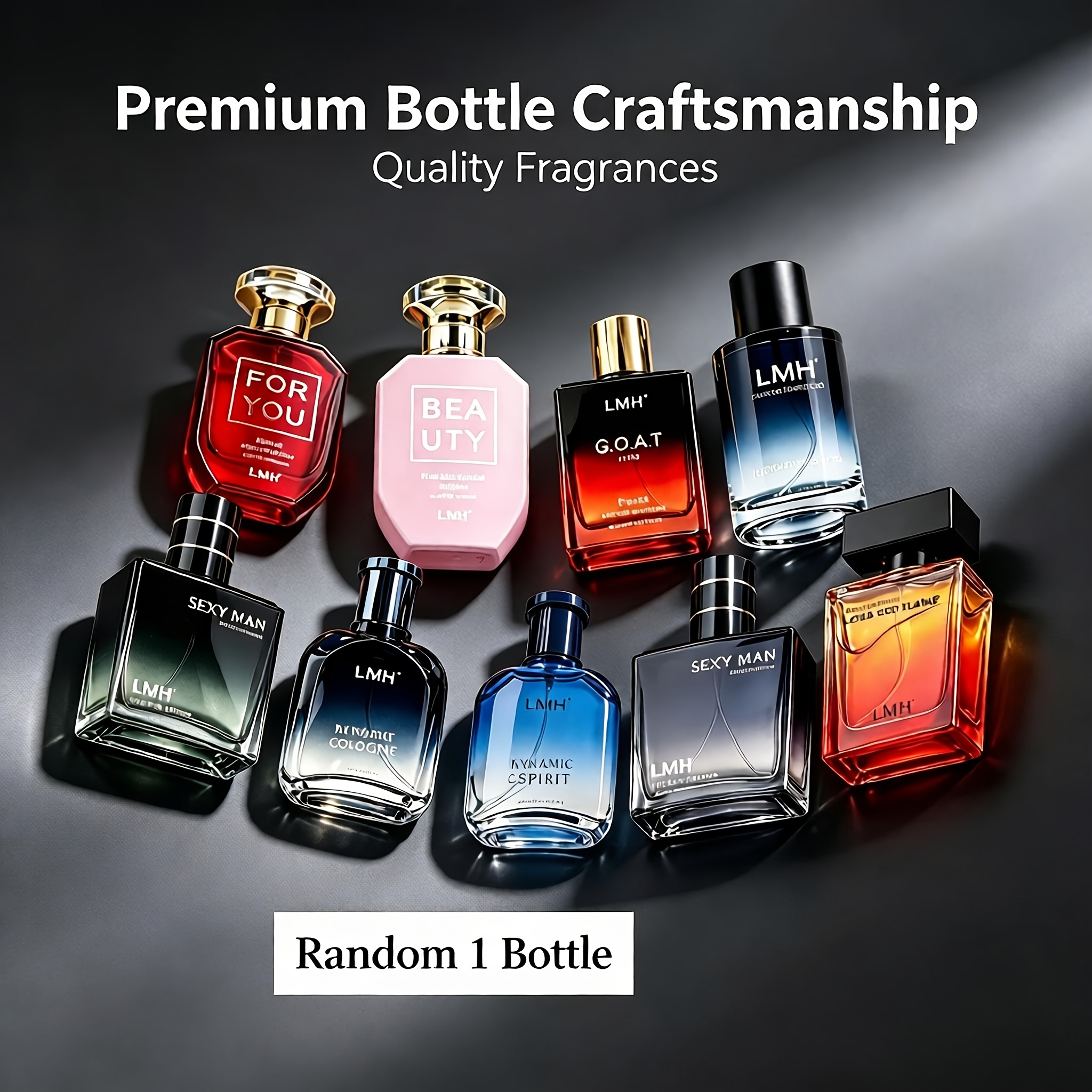 TEMU Lmh Perfume, At Random. Men's Fragrance Spray, 1.7oz. An Eau De Parfum With Rich, Earthy Notes And Long-lasting Scent, Perfect For Evening