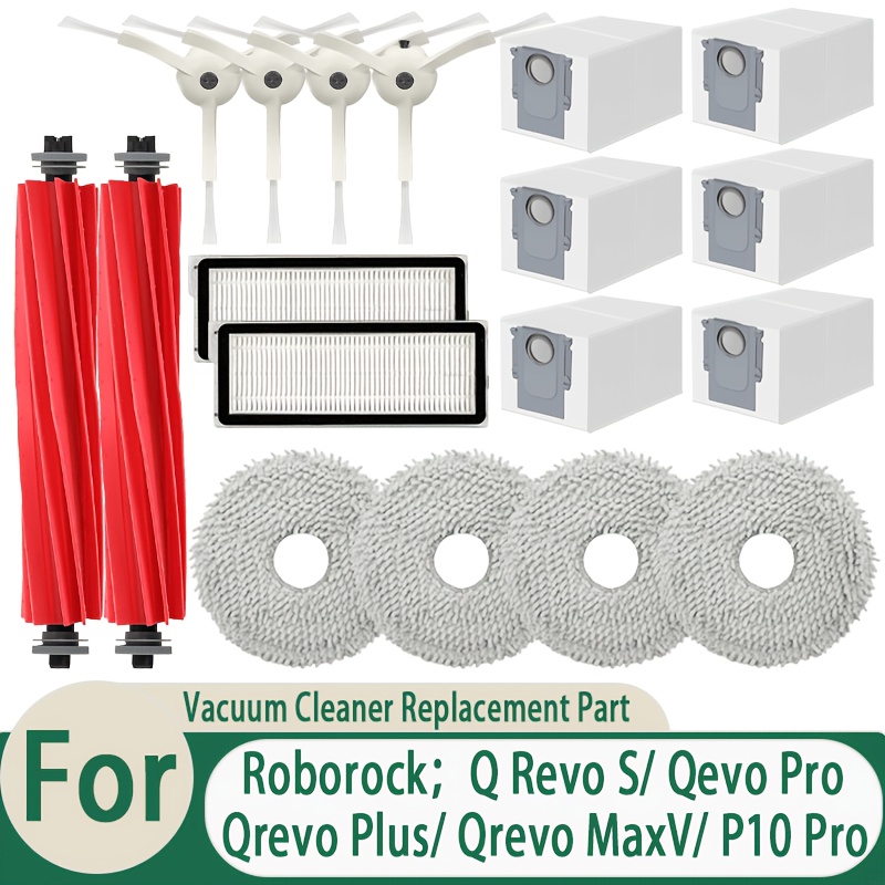 TEMU [18pcs] Super Accessory Kit Suitable For Series Maxv/ Pro/ S/ Plus Vacuum, [not For ] Replacement Cleaning Parts: Main Brush/filter Element/side