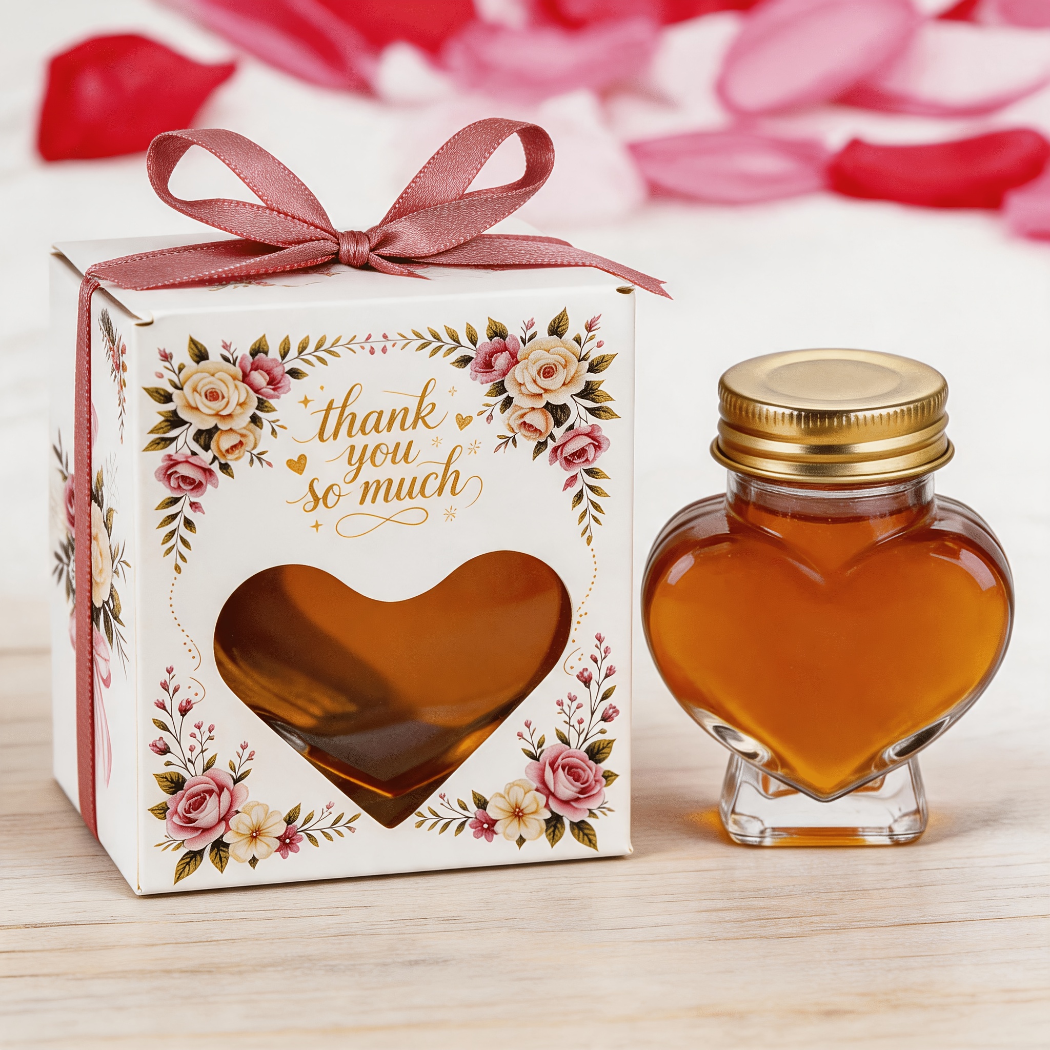 55ml Airtight Glass Jars with Elegant Color Gift Boxes