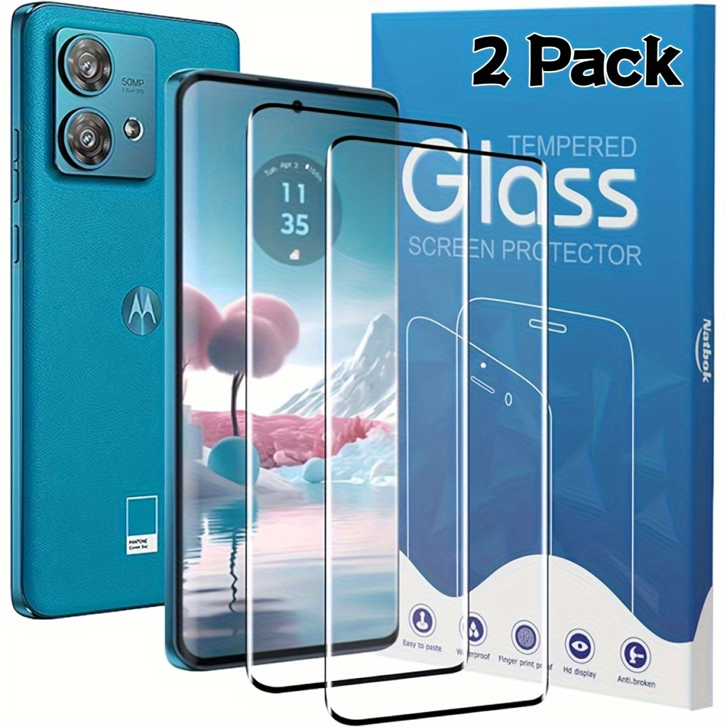 

high-definition" 2-piece Hd Clear Tempered Glass Screen Protector For Moto Neo/ - 9h Hardness, Scratch Resistant, Easy Install, Bubble-free