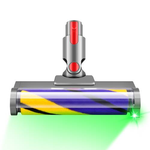 item picture vacuum attachments with dust detect green light for v7 v8 v10 v11 v15 cordless cleaners hard floor soft roller brush head replacement additions parts