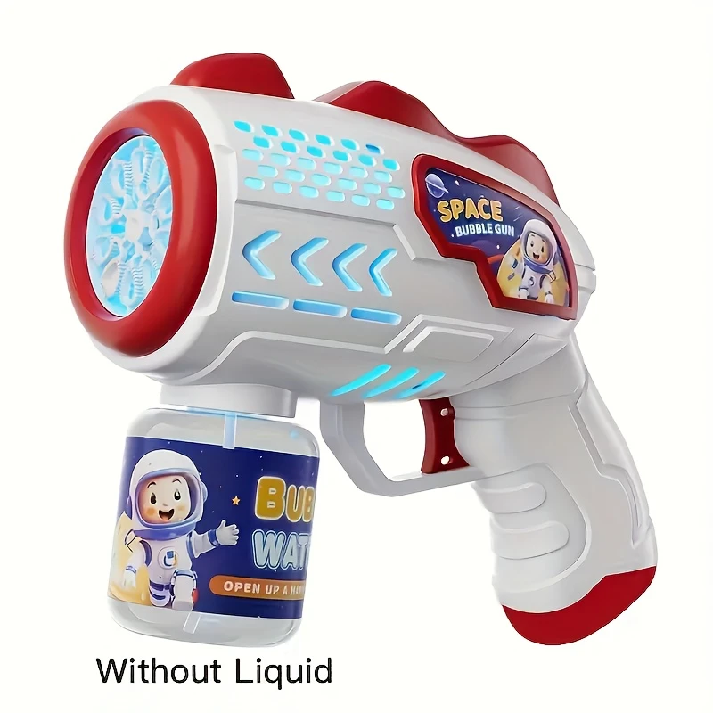 Automatic Electric Bubble Gun Toy with LED Lights