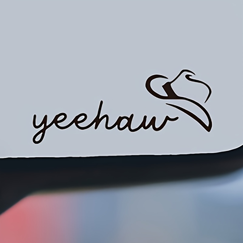 Western Cowboy Car Rearview Mirror Sticker Mirror Decal Suitable For Motorcycles Laptops Personalized Decal Waterproof Sticker