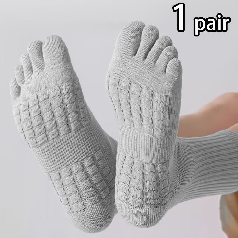 1/2 Pair Autumn Winter Comfortable Breathable Solid Style Running/basketball/cycling Fashion Trendy Toe-less Mid-calf Socks