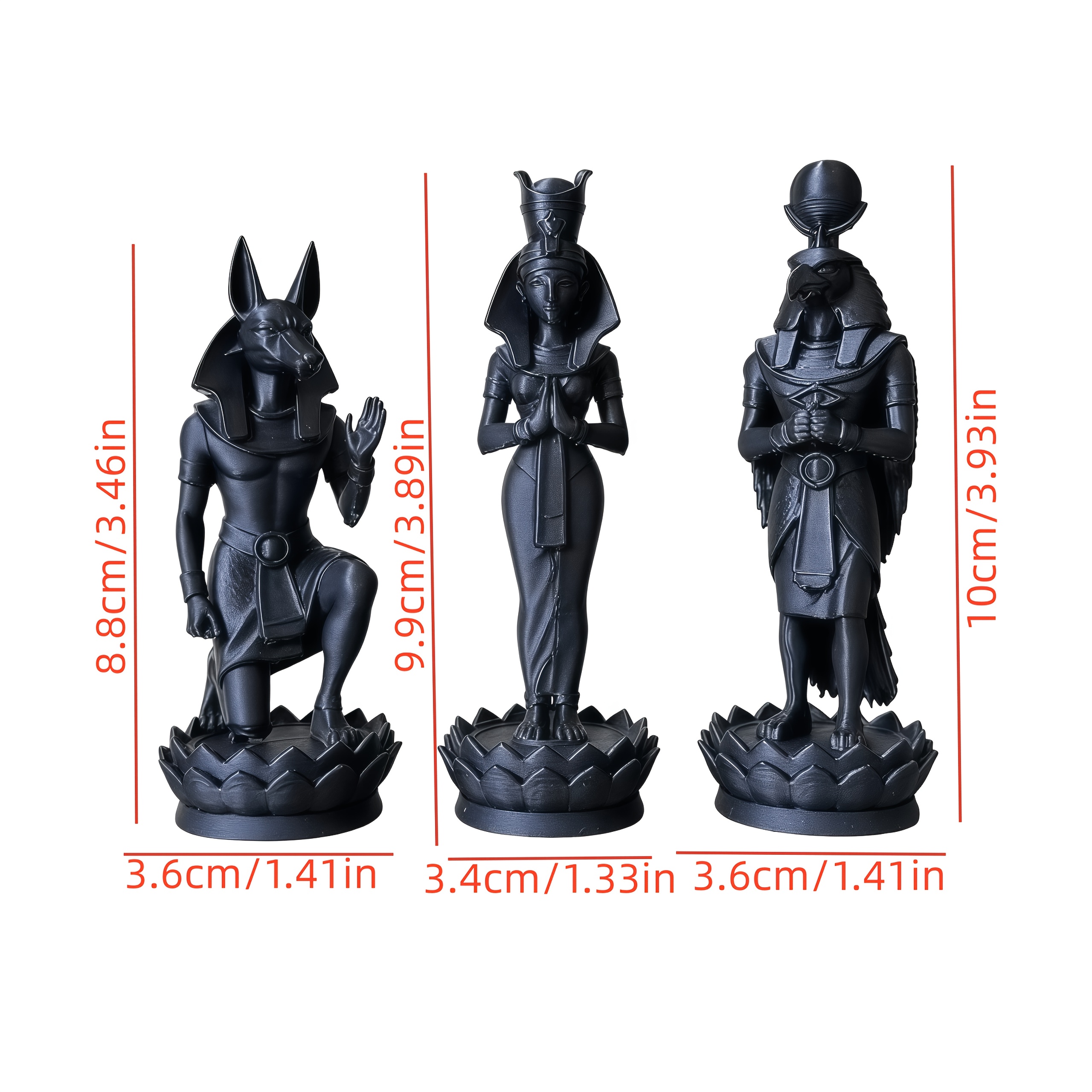 TEMU 【】エジプト神像（アヌビス、ネィティ、ホルス）、祭壇、レーション。古代エジプトの装飾をデザイン。オフィスデコレーション、神話、デスクシェルフの装飾/デー/ハロウィン/誕生日プレゼントに最適。