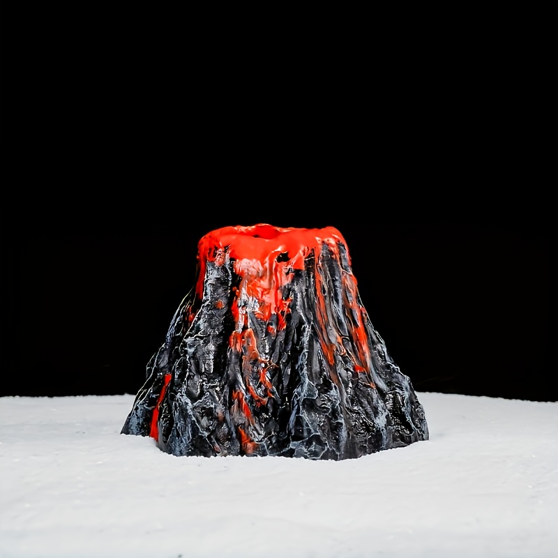 TEMU 1pc Volcano Decoration-simulation Volcano Decoration, Fish Tank Resin Aquarium Decoration, Landscaping Installed Oxygen Pump Home Crafts
