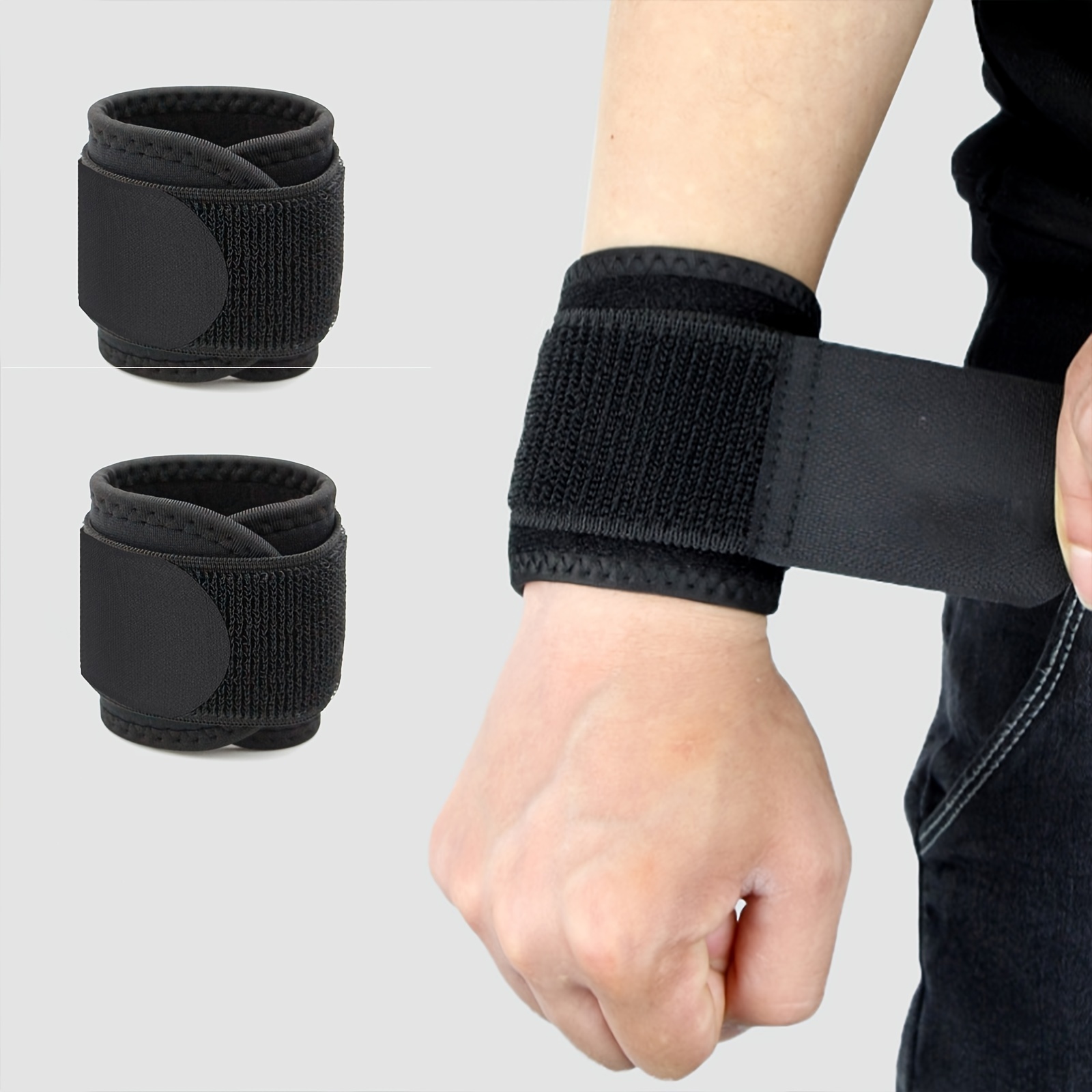 

2/4pcs Adjustable Wrist Straps & Braces, Fitness, Weightlifting & Injury Recovery